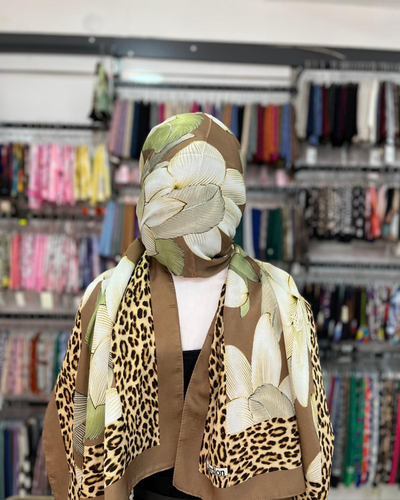 Leopar Desenli Şal
