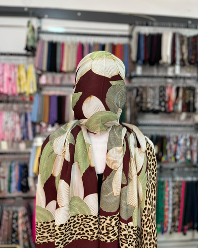 Leopar Desenli Şal