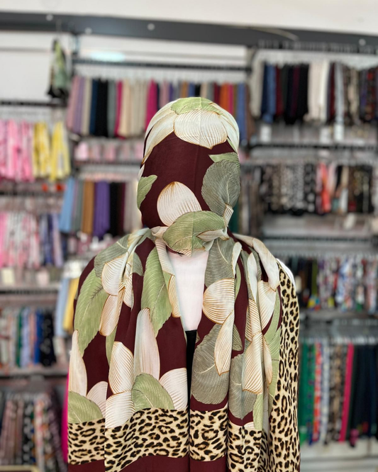 Leopar Desenli Şal