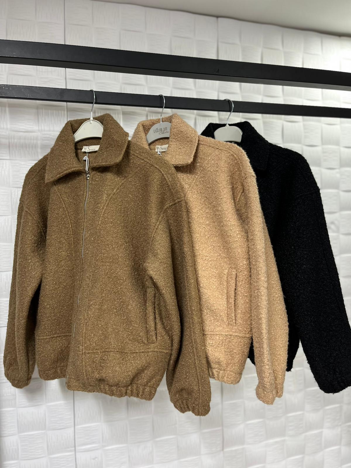 Taba Rengi Bomber Ceket